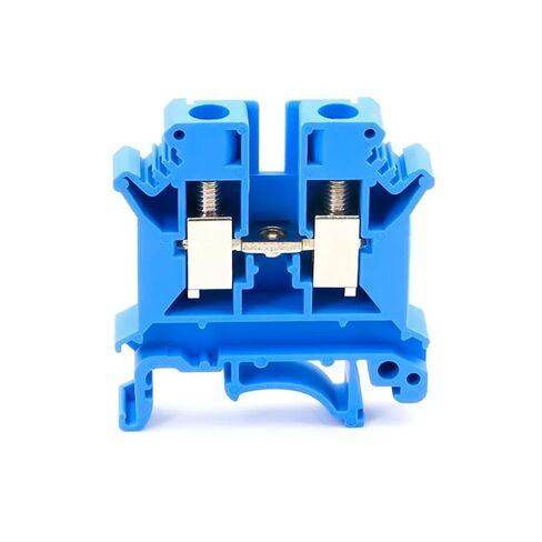 50pcs UK-6N DIN Rail Terminal Block Connector Screw Connection Terminal Block UK6N Wire(Blue) in Saudi Arabia
