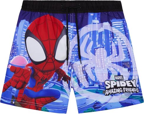 Marvel Spiderman Boys Swim Trunks, Shorts with Mesh Lining, UPF 50 Swimsuit, Beach Pool Bathing Suit, Swimwear 3–8Y in Kuwait