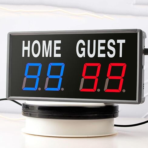 لوحة نتائج رقمية LED، لوحة نتائج داخلية متعددة الرياضات مع جهاز تحكم عن بعد، تعديل سطوع 5 مستويات، لكرة السلة، كرة القدم، الكرة الطائرة، البيسبول، التنس، ألعاب بينج بونج in Kuwait