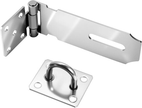 10 قطع من مزلاج القفل، مشبك قفل من الفولاذ المقاوم للصدأ، مشبك أمان شديد التحمل مع براغي تثبيت، قفل باب بمشبك للأبواب والخزائن in Kuwait