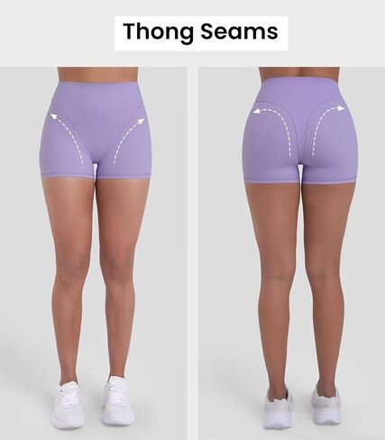 Sunzel Booty Contouring Biker Shorts for Women – High Waist Tummy Control Soft Squat Proof Thong Seams Workout Gym Spandex in Saudi Arabia