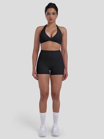 Sunzel Booty Contouring Biker Shorts for Women – High Waist Tummy Control Soft Squat Proof Thong Seams Workout Gym Spandex in Saudi Arabia