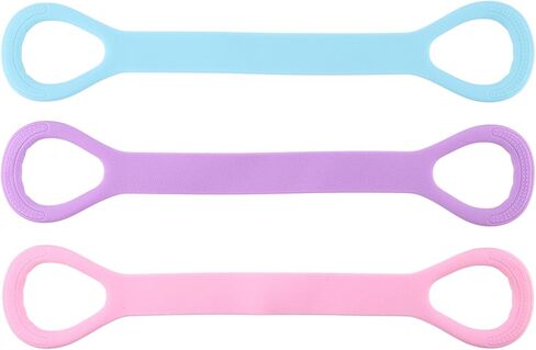 3pcs Figure 8 Resistance Band, Arm Back Training Elastic Ropes, Elastic Stretching Resistances Band for Arms, Back, Shoulders, and Chest Workouts, Exercise Equipment in Kuwait