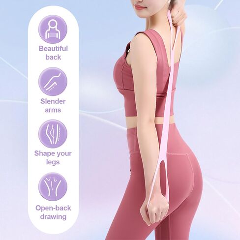 3pcs Figure 8 Resistance Band, Arm Back Training Elastic Ropes, Elastic Stretching Resistances Band for Arms, Back, Shoulders, and Chest Workouts, Exercise Equipment in Kuwait