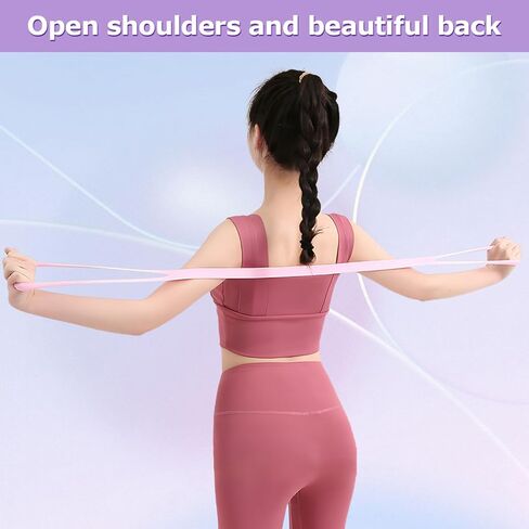 3pcs Figure 8 Resistance Band, Arm Back Training Elastic Ropes, Elastic Stretching Resistances Band for Arms, Back, Shoulders, and Chest Workouts, Exercise Equipment in Kuwait