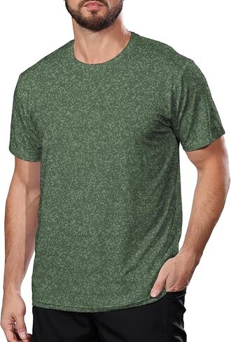 BOJIN Men's Quick Dry Athletic T-Shirt Workout Short Sleeve Performance Gym Top Moisture Wicking Lightweight Running Tee in Saudi Arabia