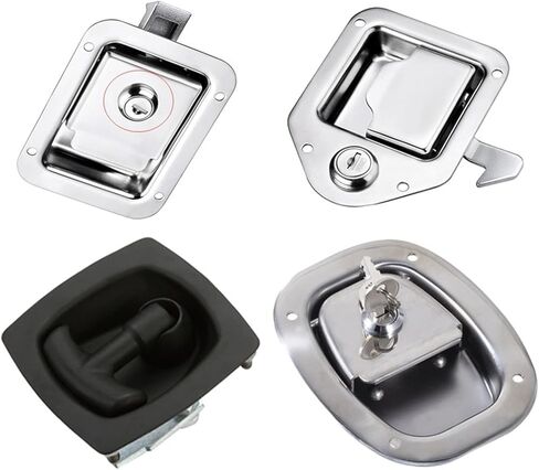 Stainless Steel MS858 Pull Type Panel Cabinet Lock Van Car RV Mechanical Door Locks Industrial Cabinet Lock 1Pcs (Color : Ms983) in Saudi Arabia