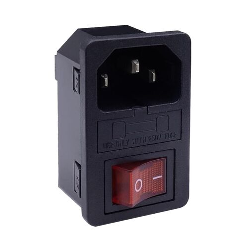 AC Power Socket with Light, Switch and Fuse, AC Socket, Wiring Socket, Computer Socket(4 pin 15A Switch -Bayonet 2.0) in Saudi Arabia