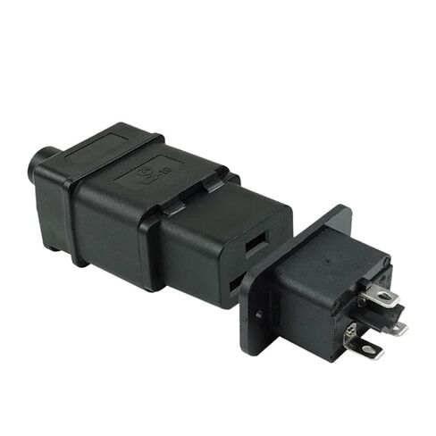 AC Power Socket Male Horizontal Input 16A 250V with Ears mounting Screw Fixing Hole SS-3A(Pin Shaped seat) in Saudi Arabia