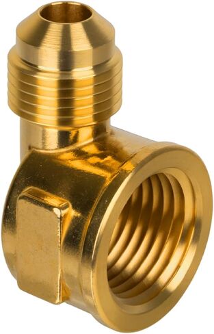 3/8 "ذكر مضيئة إلى 1/2" NPT أنثى النحاس مضيئة المناسب، 90 درجة الكوع أنبوب متوهج المناسب للبروبان والوقود والغاز، موصل الأنابيب النحاسية قسط، مقاومة للتسرب in Kuwait