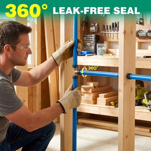 OURU 85 PCS 1/2", 3/4", 1" PEX Copper Crimp Rings Assortment for Pex Pipe Connection, Black-Oxidized Surface Treatment in Kuwait