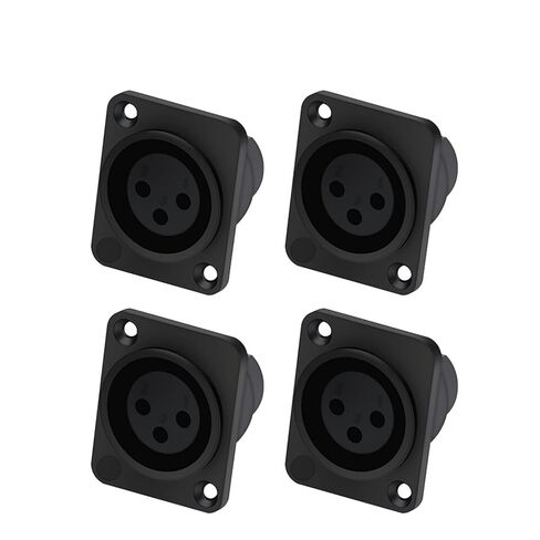 3Pin X L R موصل أنثى لوحة مقابس جبل نوع ميكروفون M I C موصل لحام 10 قطعة in Kuwait