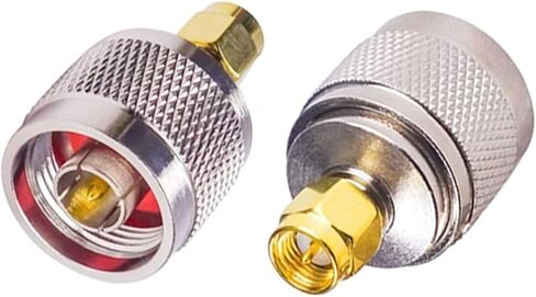 N إلى SMA محول N ذكر إلى SMA ذكر التوصيل أنثى جاك RF موصل 4 نوع اختبار محول 2 قطعة (099-2 قطعة) in Kuwait
