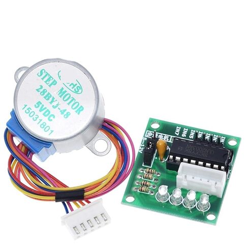 ULN2003 28BYJ-48 5V 12V تخفيض خطوة ترس المحرك محرك متدرج 4 المرحلة خطوة المحرك 1 قطعة (5 فولت) in Saudi Arabia