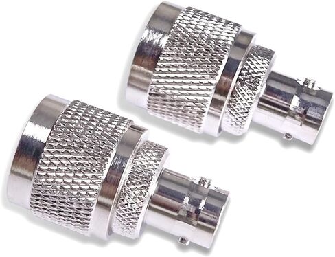 B N C أنثى جاك إلى U H F PL259 ذكر التوصيل RF محول النيكل مطلي النحاس موصل محوري لهوائي الراديو 1 قطعة in Kuwait