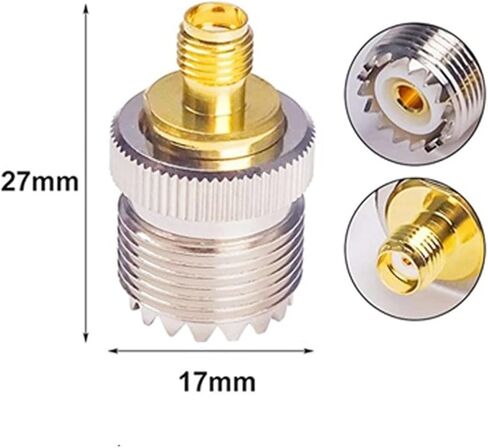 S M A أنثى إلى U H F أنثى RF موصل محوري محول SO-239 SO239 إلى S M A محول 1 قطعة in Kuwait