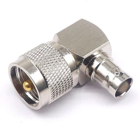 BNC/UHF-KJW محوري عالية التردد محول RF محول BNC أنثى إلى UHF ذكر الكوع 1 قطعة in Kuwait