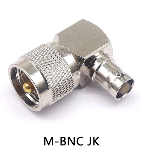 BNC/UHF-KJW محوري عالية التردد محول RF محول BNC أنثى إلى UHF ذكر الكوع 1 قطعة in Kuwait