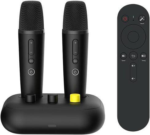 K3 Karaoke Machine with 2 Mics,Millions of Free Songs (English/Spanish/Tagalog/Chinese/French/Portuguese/Italian/Korean/Vietnamese...) Home Karaoke System for TV & Projector in Saudi Arabia