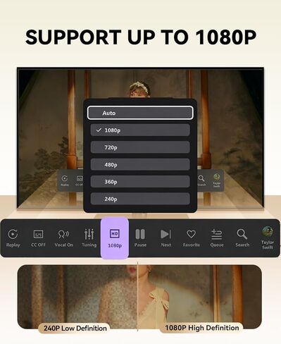 K3 Karaoke Machine with 2 Mics,Millions of Free Songs (English/Spanish/Tagalog/Chinese/French/Portuguese/Italian/Korean/Vietnamese...) Home Karaoke System for TV & Projector in Saudi Arabia
