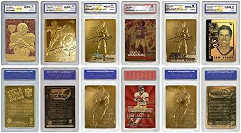 بطاقات Merrick Mint Tom Brady Mega-Deal المرخصة رسميًا، مصنفة Gem-Mint 10 (مجموعة من 6) بطاقات Fleer Ultra Rookie الذهبية والمزيد in Kuwait