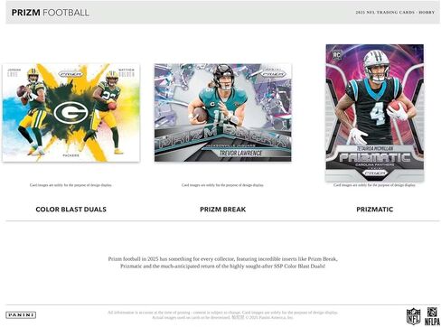 2025 Panini Prizm Football Hobby Trading Card Box (2 Autographs Per Box) in Saudi Arabia