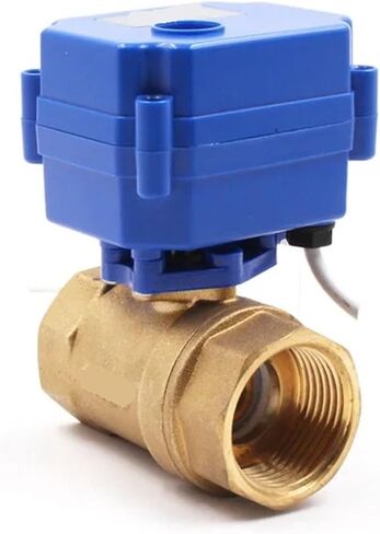 DN15 DN20 DN25 صمام كروي ثنائي الاتجاه صمام كروي نحاسي 2 سلك محرك كامل التجويف AC/DC/ADC 220V(1,DC12V_CR04) in Kuwait