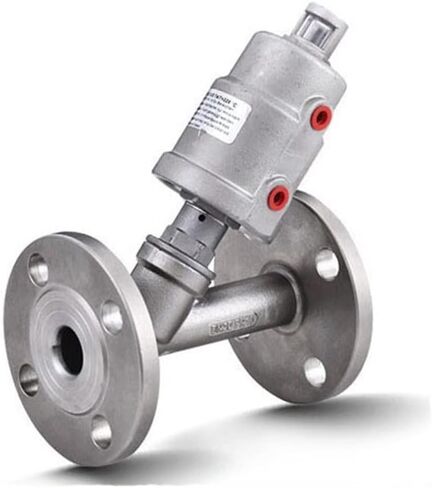 صمام مقعد زاوية هوائي ذو حواف من الفولاذ المقاوم للصدأ DN50 (مغلق عادةً، عامل مفرد) in Kuwait