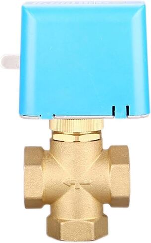 3/4 "صمامات كروية نحاسية بمحرك 2 سلك AC220V صمام إيقاف ثلاثي الاتجاه (24VAC) in Kuwait