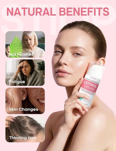 كريم استروجين للنساء من ستيليب - كريم استريول لدعم انقطاع الطمث للنساء، مرطب فيتوستروجين مرطب مع بوريريا ميريفيكا وإيسوفلافون الصويا، يقوي البشرة وتوازن الهرمونات، 3.5 أونصة in Kuwait