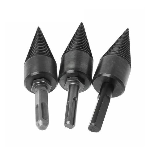 Firewood Splitter Machine Drill Wood Cone Punch Driver Drill Bit Split Drilling Tools 145x32mm/160x42mm 1Pcs (Color : Square Shank-32mm) in Saudi Arabia