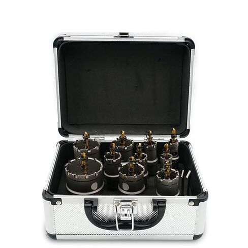 مجموعات رؤوس مثقاب المنشار من سبيكة كربيد الكوبالت الفولاذ المقاوم للصدأ لوحة حديد معدنية (اللون: 10 قطع (16-50 ملم)) in Kuwait