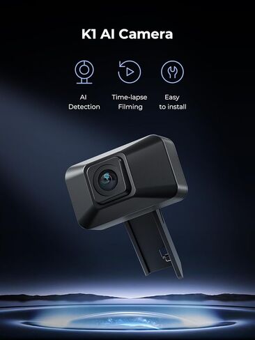 Creality K1 AI Camera, 3D Printer Camera, 1080P HD Quality, AI Detection, Time-Lapse Filming, Support APP Real-time Viewing of Printing and Pop-up Alert, for K1 MAX/SE / K1C in Saudi Arabia