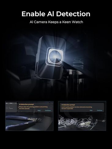 Creality K1 AI Camera, 3D Printer Camera, 1080P HD Quality, AI Detection, Time-Lapse Filming, Support APP Real-time Viewing of Printing and Pop-up Alert, for K1 MAX/SE / K1C in Saudi Arabia