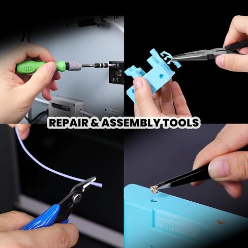 مجموعة أدوات الطابعة ثلاثية الأبعاد الأساسية | مجموعة طباعة ثلاثية الأبعاد مع منظف الفوهة، وأنبوب PTFE 3M، وكماشة وأدوات إزالة الأزيز، وما إلى ذلك ملحقات الطابعة ثلاثية الأبعاد للتجميع والإزالة والتنظيف والتشطيب in Kuwait