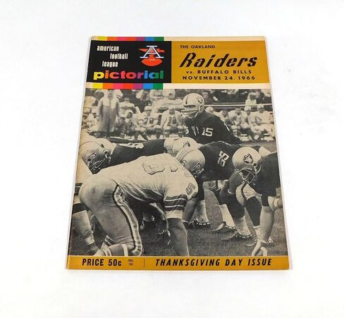 1966 Buffalo Bills at Oakland Raiders AFL Football Program 11-24-66 - NFL Programs in Saudi Arabia