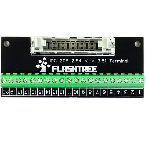 2pcs IDC Terminal Breakout Board 20 Pins 2x10 2.54mm IDC to Terminal 3.81mm Expansion Connector in Saudi Arabia