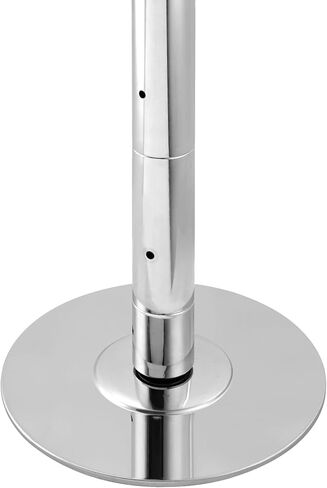 Happybuy Professional Dancing Pole Kit, 45mm Heavy-Duty Stainless Steel, Spinning & Static, Portable Removable, Height Adjustable for Home Gym, Silver in Saudi Arabia