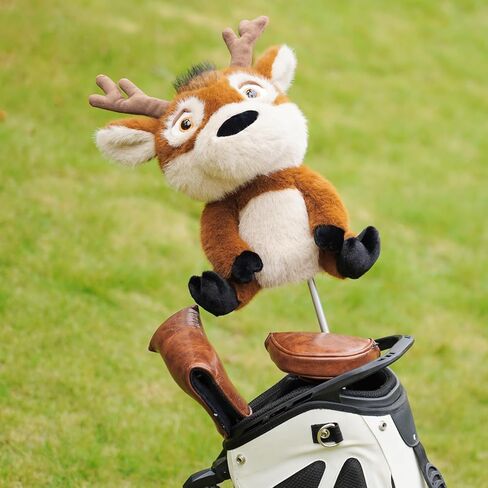 Craftsman Golf Deer Plush Driver Headcover Head Cover Protector Animal Golf Club Covers Add Fun to Your Golf in Saudi Arabia