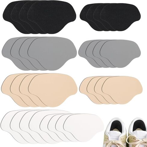 16 Pairs Shoe Heel Repair Patches, Quick Self-Adhesive Inside Sneaker Holes Patches, Complete Interior Mesh Patch Up for Sport Work Walking Hiking Tennis Shoes Sneaker (4 Color) in Kuwait