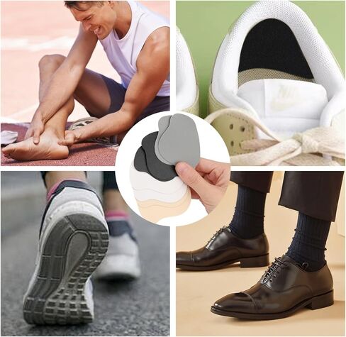 16 Pairs Shoe Heel Repair Patches, Quick Self-Adhesive Inside Sneaker Holes Patches, Complete Interior Mesh Patch Up for Sport Work Walking Hiking Tennis Shoes Sneaker (4 Color) in Kuwait