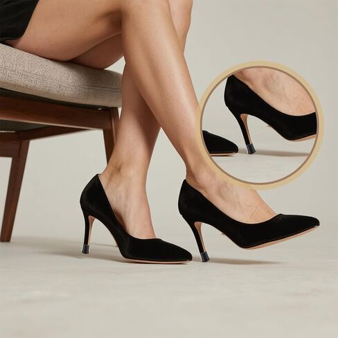 40 Pcs Heel Covers for high Heel Shoes, High Heel Protectors for Heel Shoes, 5 Sizes (XXS, XS, S, M, L) Stiletto Heel Stoppers for Grass, Gravel, Uneven Surfaces, 20 PCS Black and 20PCS Transparent in Kuwait