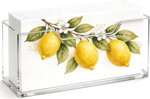 حامل المناشف الضيوف الأكريليك: صينية منديل متينة أنيقة للحمام والمطبخ والفندق والمكتب ؛ يحمل المناشف اليدوية المتاح والمناديل ؛ يشمل تنظيف القماش in Kuwait