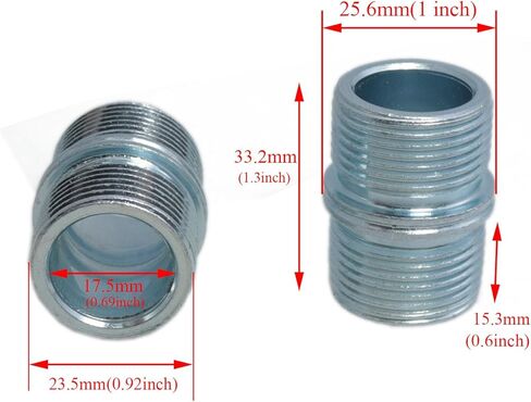 حامل معدني موصل رف سلك تركيب 1 بوصة /25.4 مم موصل إطار لتمديد رف سلك الرف 4 قطعة (1.30 بوصة) in Kuwait