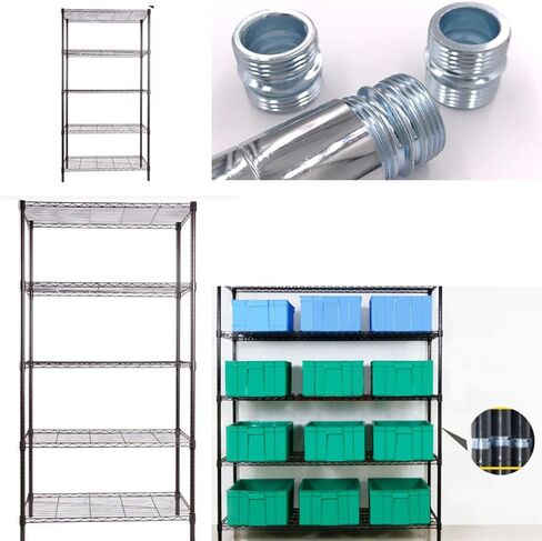 حامل معدني موصل رف سلك تركيب 1 بوصة /25.4 مم موصل إطار لتمديد رف سلك الرف 4 قطعة (1.30 بوصة) in Kuwait