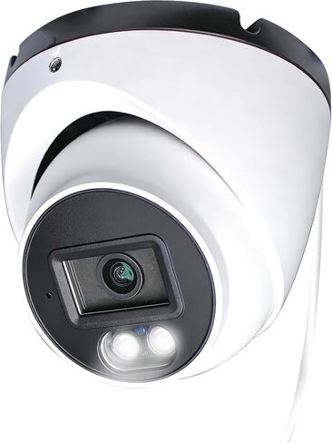 كاميرا Sinis 4K Security IP، كاميرا مراقبة خارجية داخلية PoE Turret، سلكية تعمل فقط مع NVR، رؤية ليلية ذكية بالأشعة تحت الحمراء بطول 100 قدم، كشف الإنسان والحركة، عدسة IP67، 2.8 مم، ميكروفون مدمج in Kuwait