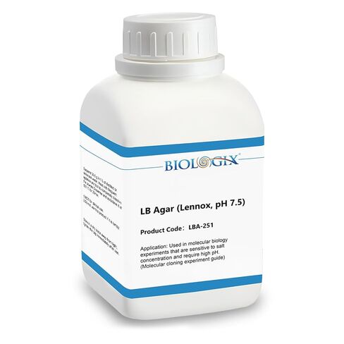 LB Agar Medium، ملح منخفض لوريا، مسحوق، درجة مختبرية مع التريبتون، معجون الخميرة وكلوريد الصوديوم، وسائط LB Agar للثقافة البكتيرية المختبرية، 250 جم/زجاجة in Kuwait