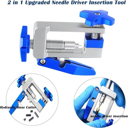 2 في 1 قاطع خط خرطوم الفرامل الهيدروليكي للدراجة وأداة إدراج خط الفرامل الهيدروليكي للدراجة مع 20 قطعة BH59 + BH90 طقم زيتون نحاسي in Kuwait