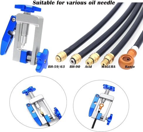 2 في 1 قاطع خط خرطوم الفرامل الهيدروليكي للدراجة وأداة إدراج خط الفرامل الهيدروليكي للدراجة مع 20 قطعة BH59 + BH90 طقم زيتون نحاسي in Kuwait