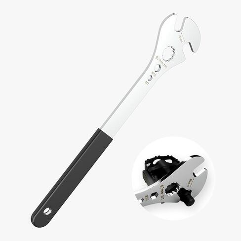 Bike Pedal Wrench, Cr-V Steel Super Hard Bicycle Pedals Removal Tool, Bicycle Pedal Wrench with Rubber Grip for Road Mountain E-Bike in Saudi Arabia